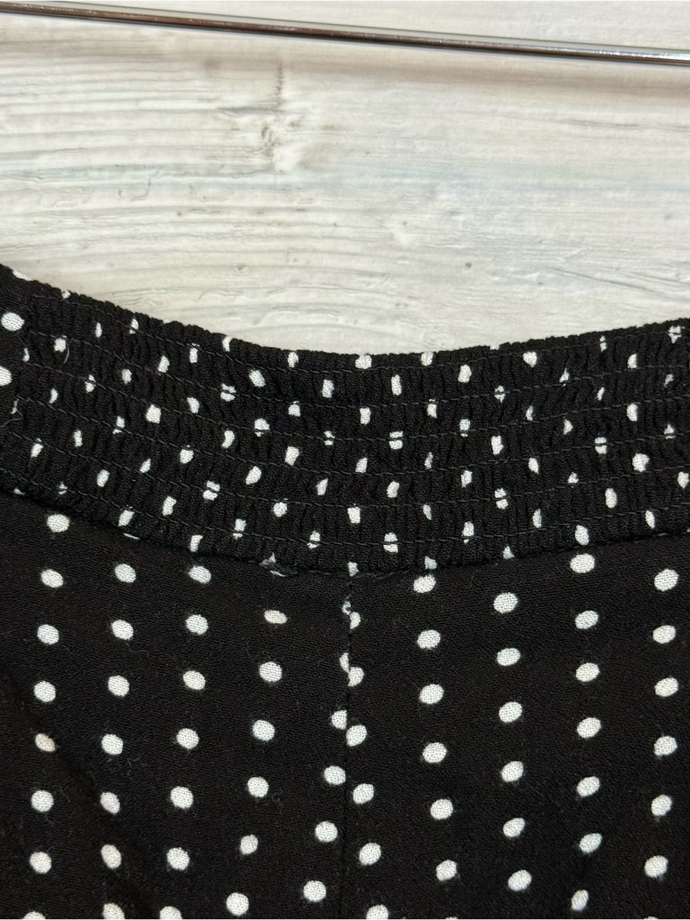Free People Magdalene Polka Dot High Waist Shorts Black White Size 0 - Picture 3 of 7